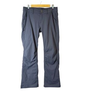 Prana Halle Straight Hiking Pants Woman’s Sz 10 Gray W4HASH113 Convertible Camp